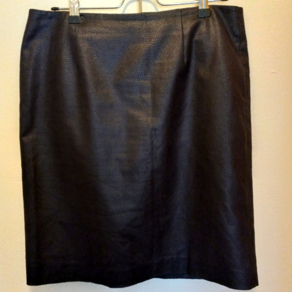Nygard Faux Snakeskin Skirt